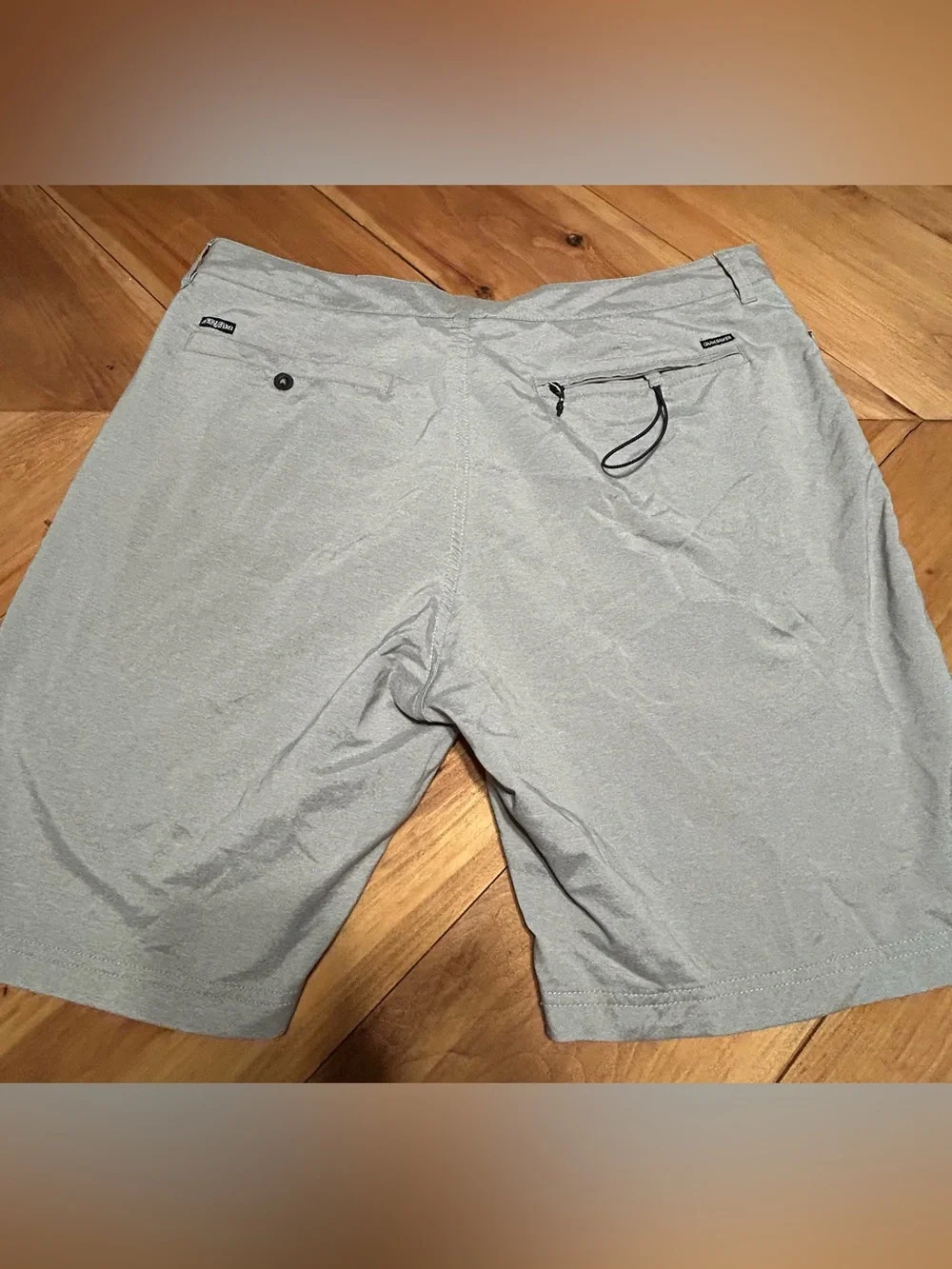 Quiksilver Men's Light Gray Flat Front Shorts